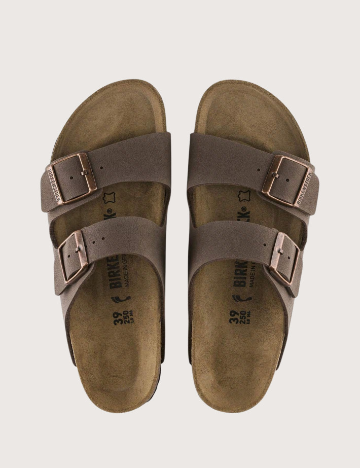 Birkenstock Sandales Femme Arizona Suède Double Bride Marron Mocca - 3