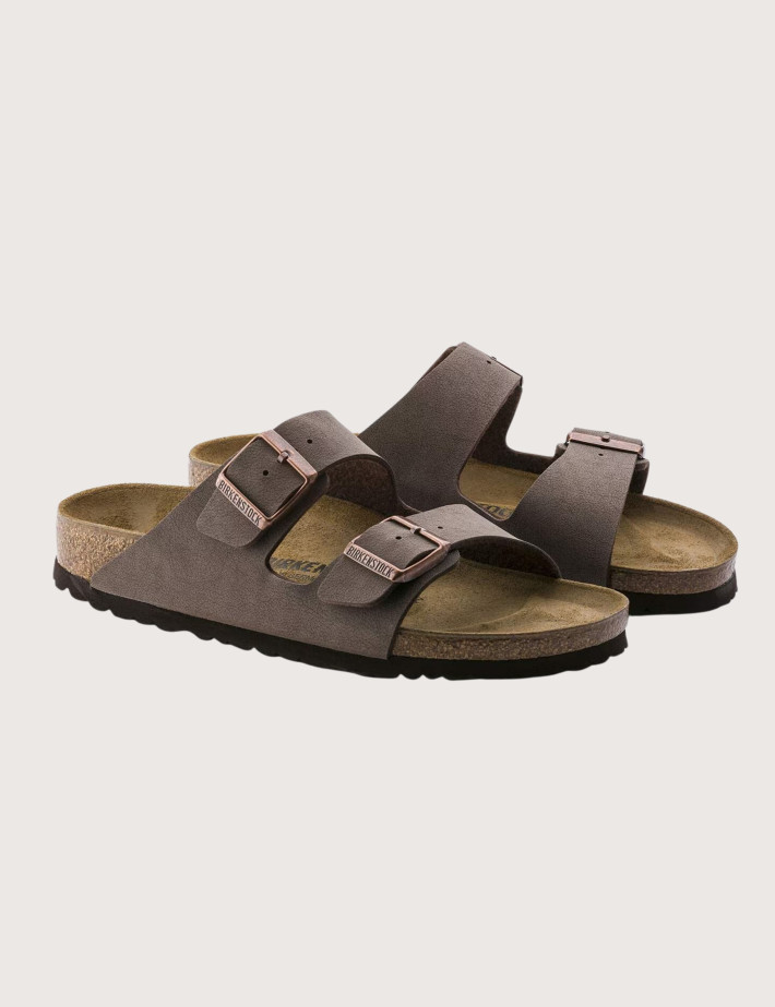 Birkenstock Sandales Femme Arizona Suède Double Bride Marron Mocca - 4