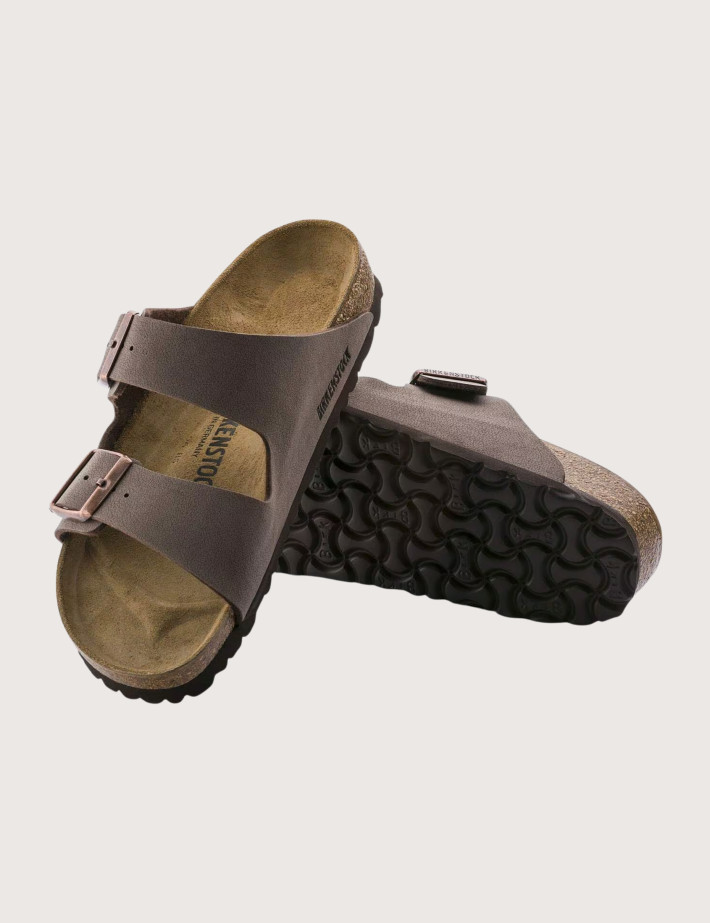 Birkenstock Sandales Femme Arizona Suède Double Bride Marron Mocca - 5