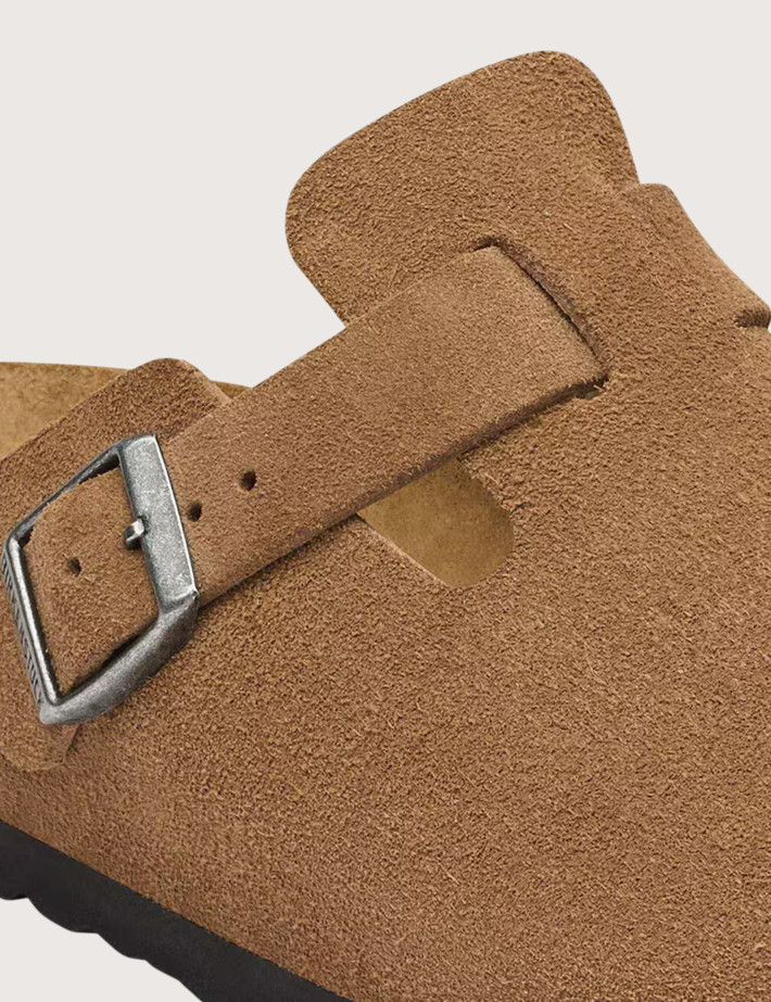 Sabots Homme Boston Suède Thé Noir Marron