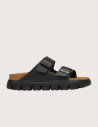 Sandales Femme Arizona PAP Chunky Birko Flor Double Bride Noir