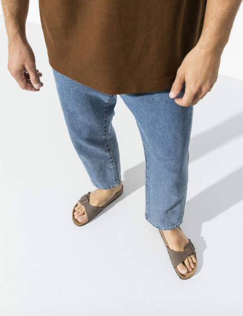 Sandales Homme Madrid Birkibuc Simple Bride Marron
