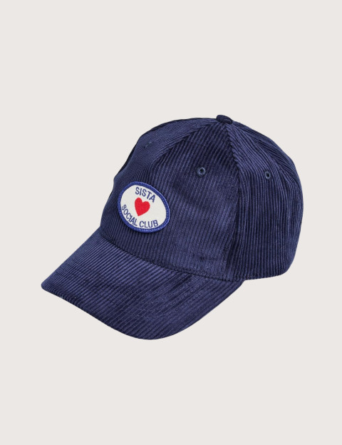 PIECES Casquette Femme Jenny Velours Marine