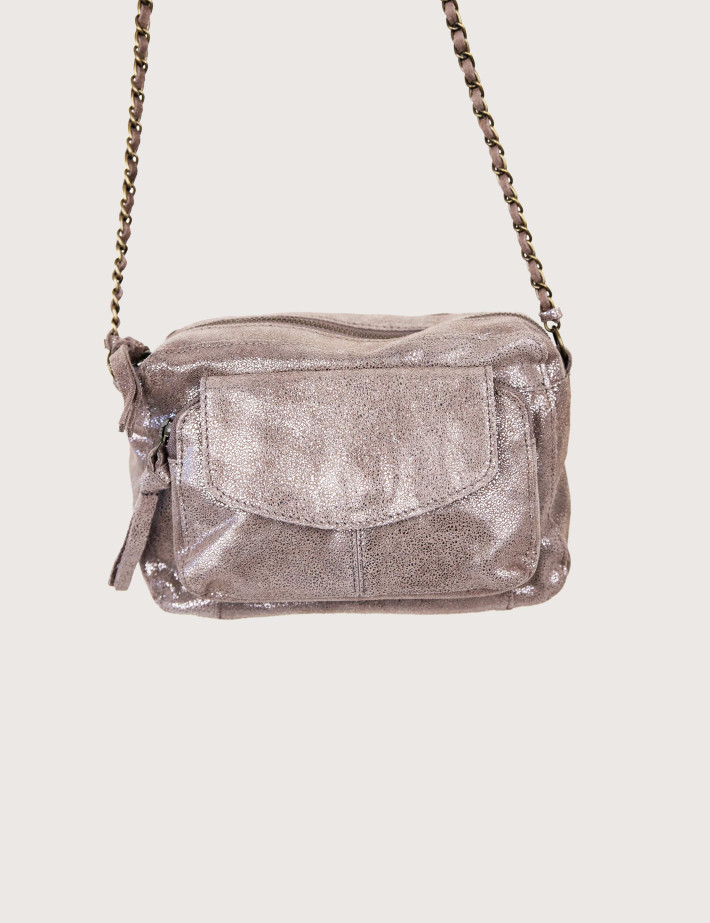 Sac Bandoulière Small Cross Body Naina Taupe Gray Snow