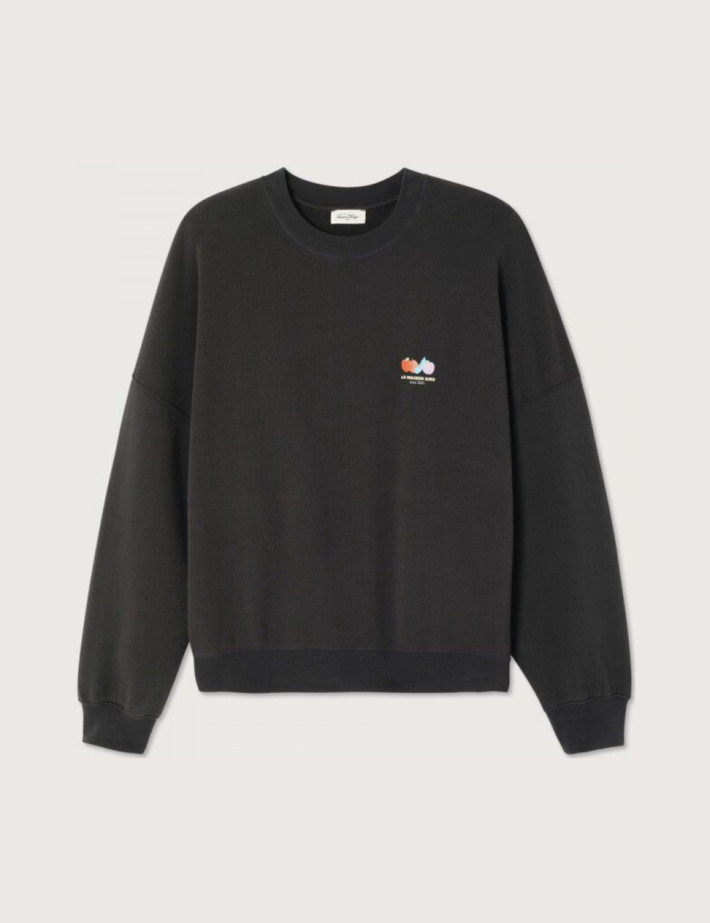 Sweat Ample Femme Col Rond Atubay Ténèbre