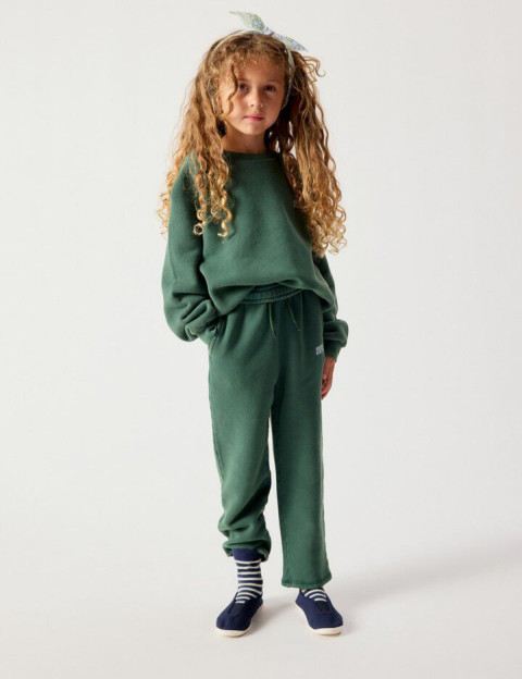 American Vintage Jogging Enfant Droit Izubird Vert Vintage - 5