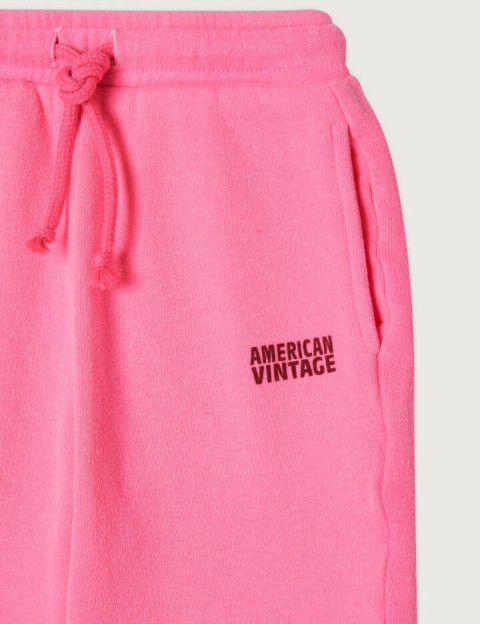 American Vintage Jogging Enfant Droit Izubird Rose Fluo - 6