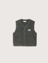 American Vintage Veste Enfant Sans Manches Hoktown Gris Chiné