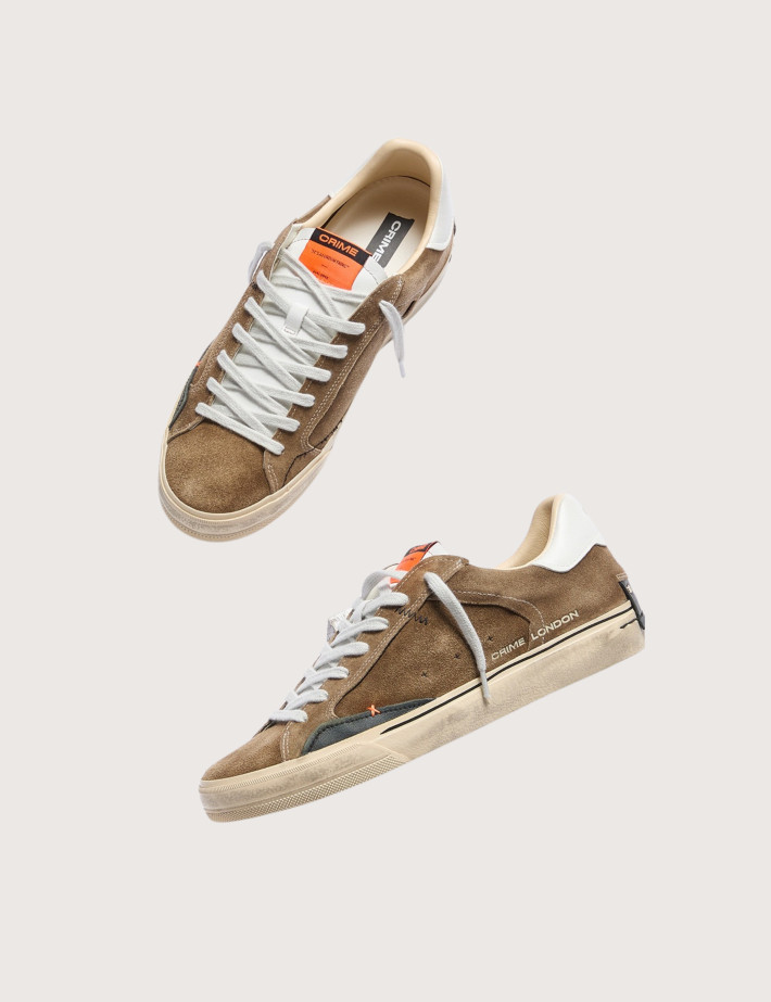 Crime London Baskets Basses Homme Desconstructed Marron - 3