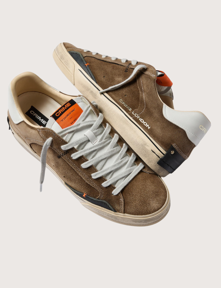 Crime London Baskets Basses Homme Desconstructed Marron - 6