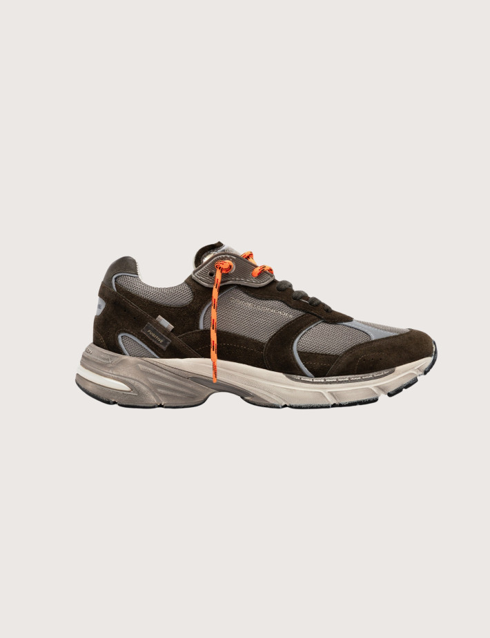 Crime London Baskets Homme Fugitive Gris Kaki