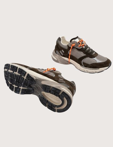 Crime London Baskets Homme Fugitive Gris Kaki - 3