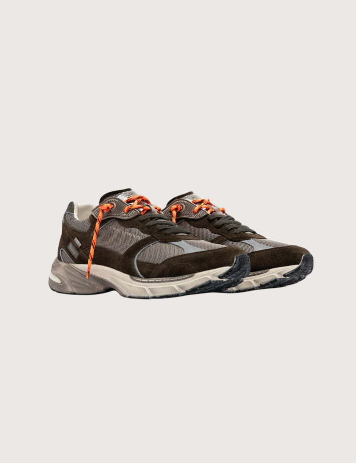Crime London Baskets Homme Fugitive Gris Kaki - 5