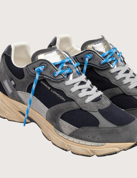 Crime London Baskets Homme Fugitive Gris Marine - 4