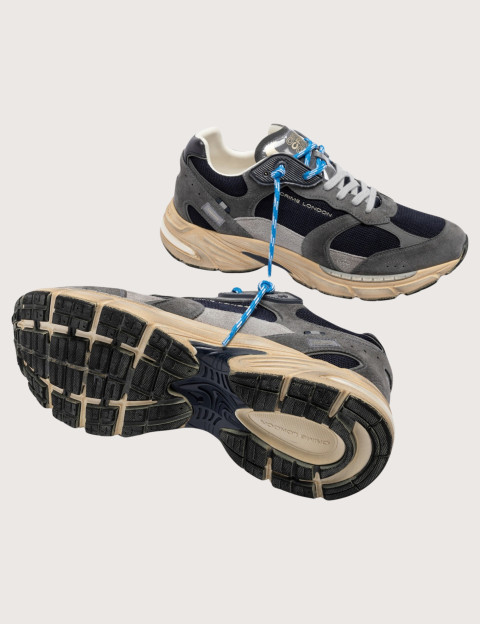 Crime London Baskets Homme Fugitive Gris Marine - 5
