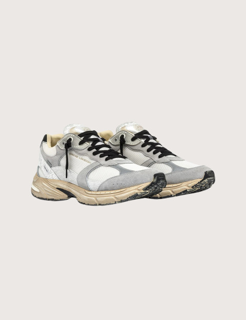Crime London Baskets Homme Fugitive Gris Blanc - 3