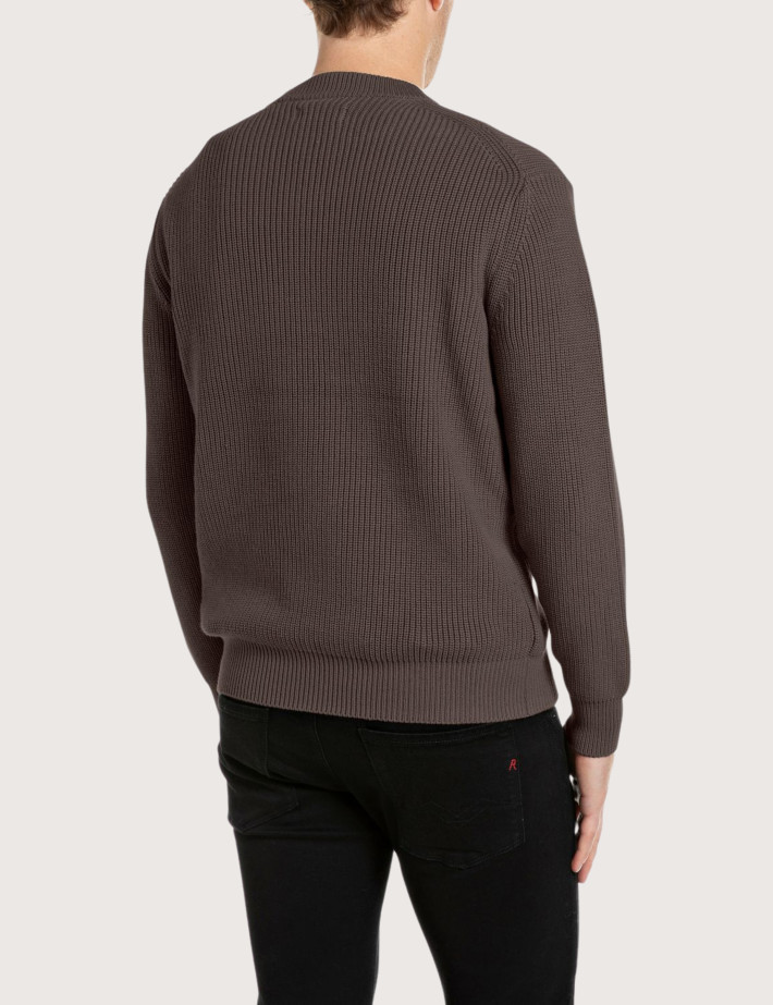 REPLAY Pull en Maille Homme Marron C073 - 2