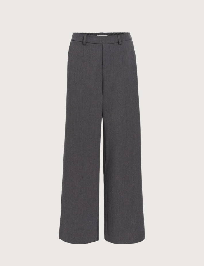 OBJECT Pantalon Large Femme Lisa Gris