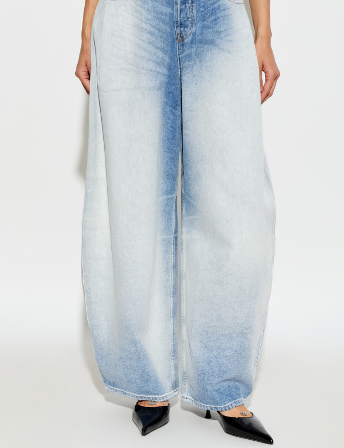 DIESEL Jean Femme Large D-Khelz Délavé 7EE - 3