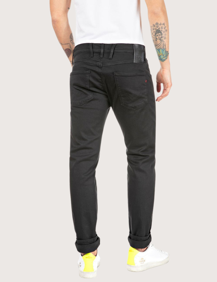 REPLAY Jean Homme Coupe Slim Anbass Noir 040 - 2