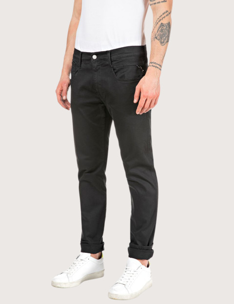 REPLAY Jean Homme Coupe Slim Anbass Noir 040 - 3