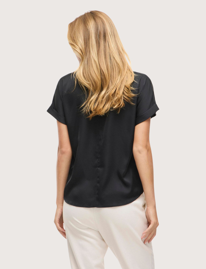 Vila Haut Femme Manches Courtes Enna Noir - 3