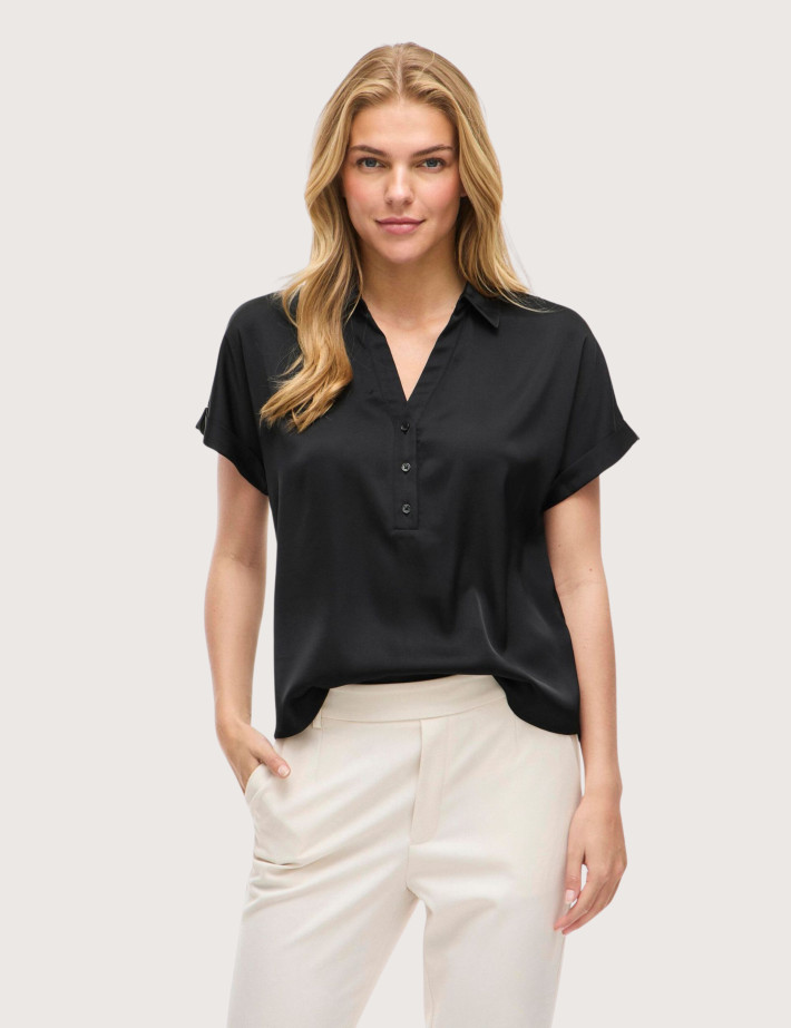 Vila Haut Femme Manches Courtes Enna Noir - 2