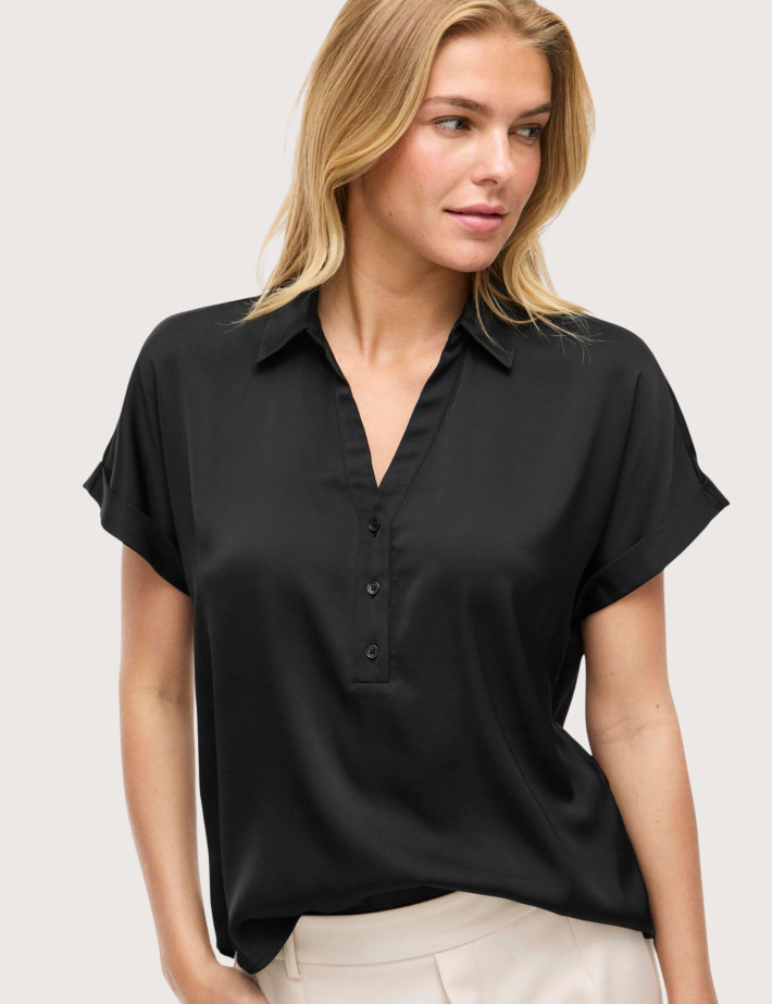 Vila Haut Femme Manches Courtes Enna Noir - 4
