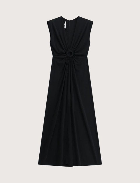 IMPERIAL Robe Longue sans Manches Noir
