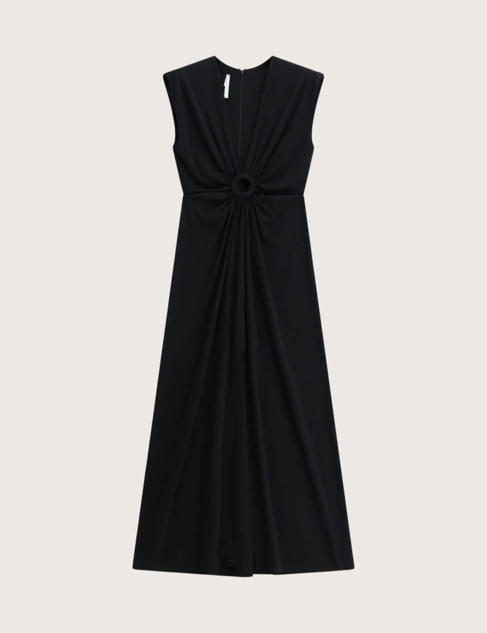IMPERIAL Robe Longue sans Manches Noir