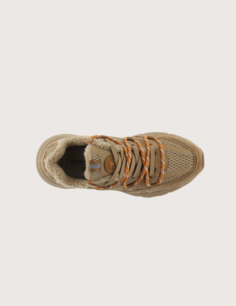 VICTORIA Baskets Femme Running Mythos Trail Beige - 4