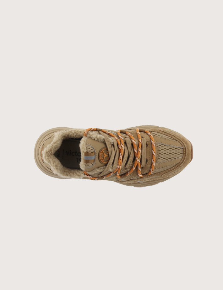 VICTORIA Baskets Femme Running Mythos Trail Beige - 4