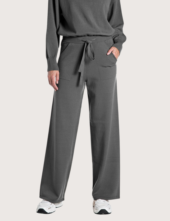 REPLAY Pantalon de Jogging Cordon Femme Anthracite C044