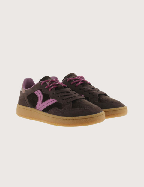 VICTORIA Baskets Basses Semelle Gomme Smash Velvet Femme Marron - 6