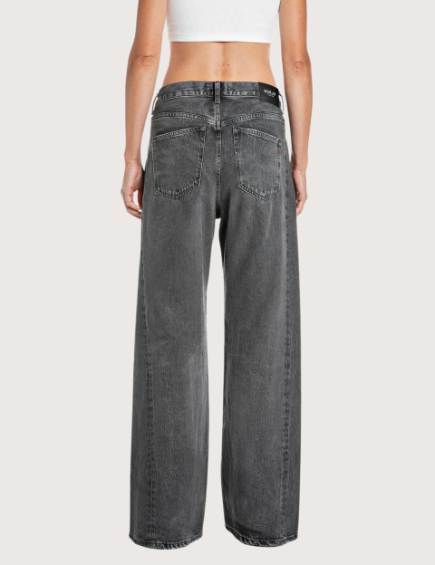 REPLAY Jean Femme Coupe Baggy Narja Gris C097 - 2