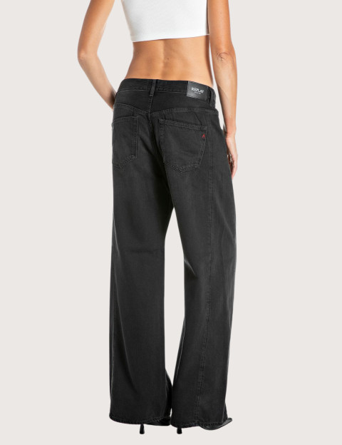 REPLAY Jean Femme Coupe Baggy Narja Noir C099 - 2