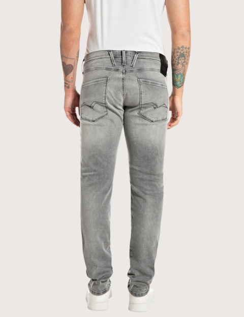 REPLAY Jean Homme Coupe Slim Anbass Gris Clair 096 - 2