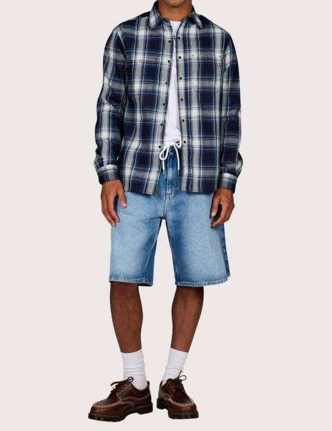 REPLAY Chemise à Carreaux Homme Marine Blanc C050 - 2