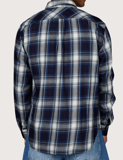 REPLAY Chemise à Carreaux Homme Marine Blanc C050 - 6