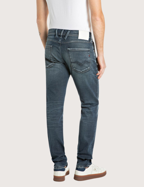 Jean Homme Coupe Slim Anbass Délavé C007