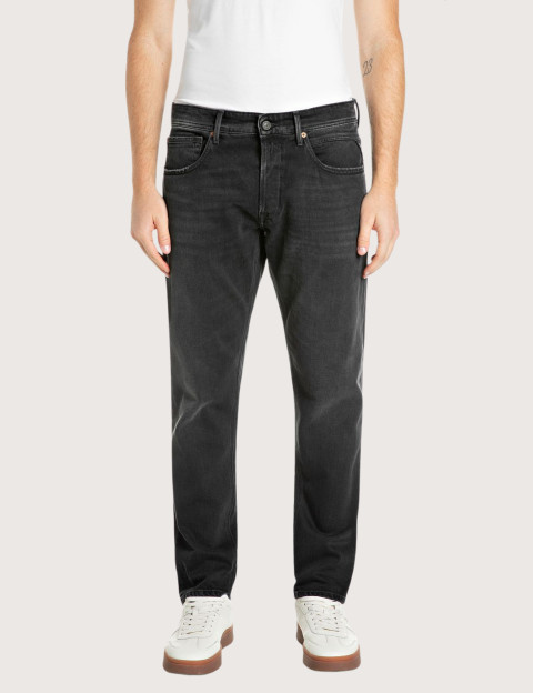Jean Homme Coupe Regular Slim Willbi Noir C099