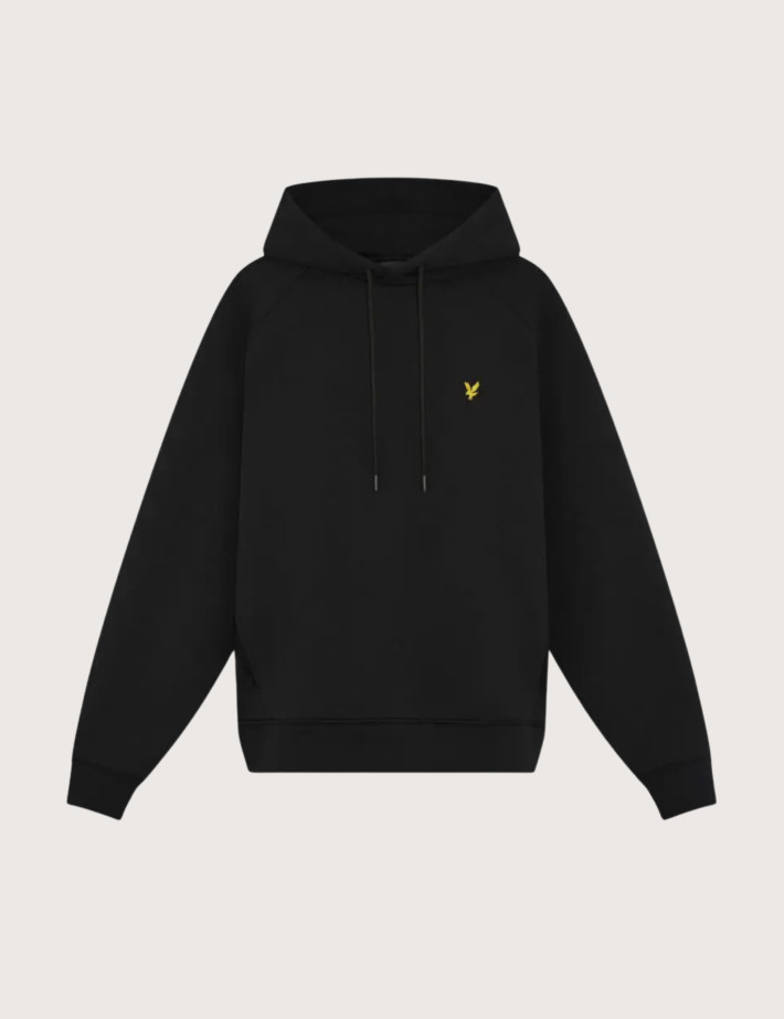 Lyle & Scott Sweat à Capuche Interlock Matelassé Homme Noir