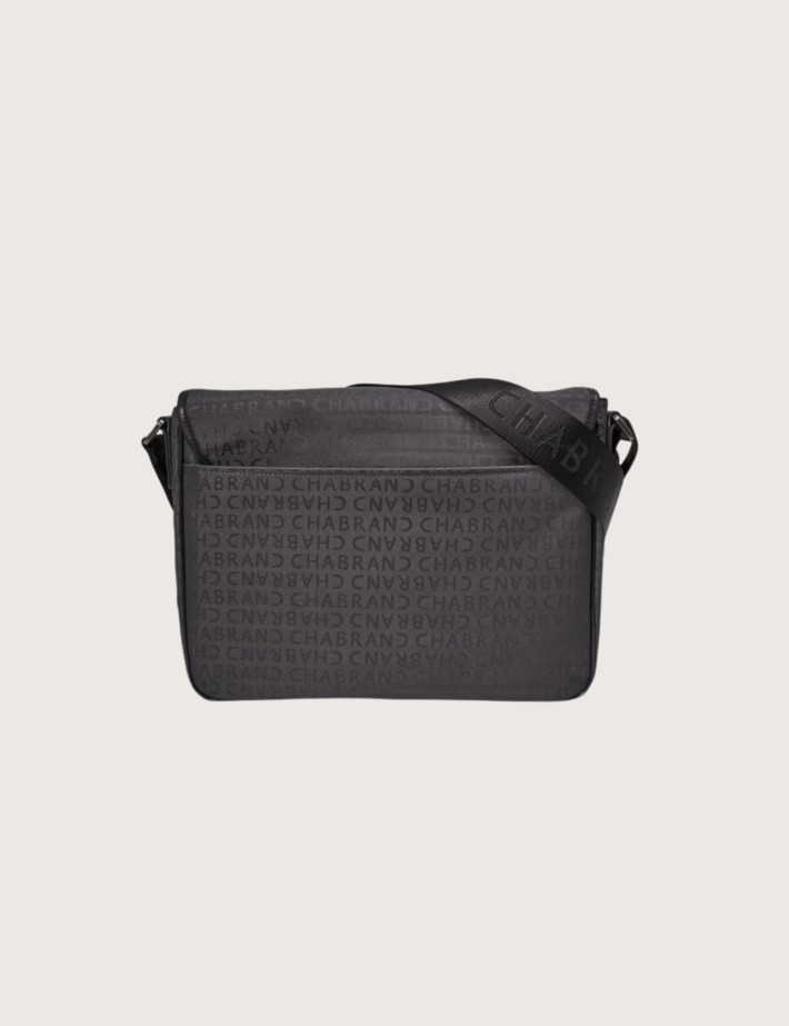 CHABRAND Grand Sac Homme Toile Siglée Gris Foncé - 2