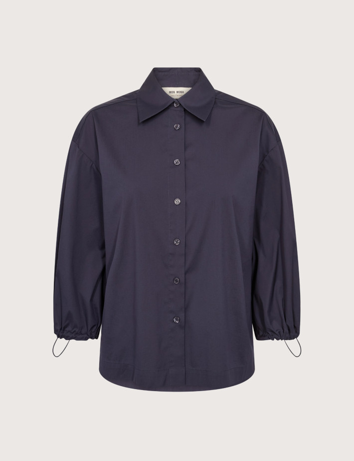 MOS MOSH Chemise Femme Manches 3/4 Vinita Marine