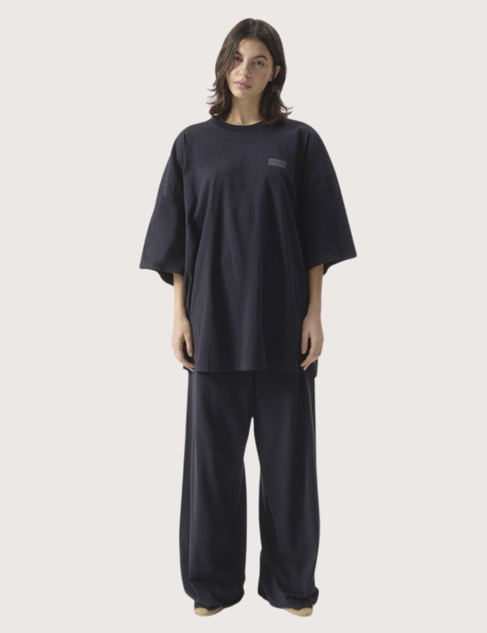 American Vintage Bas de Jogging Ample Femme Gixy Noir - 2