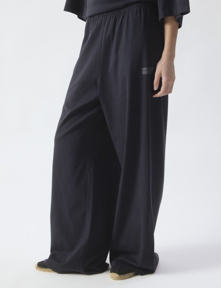 American Vintage Bas de Jogging Ample Femme Gixy Noir - 6