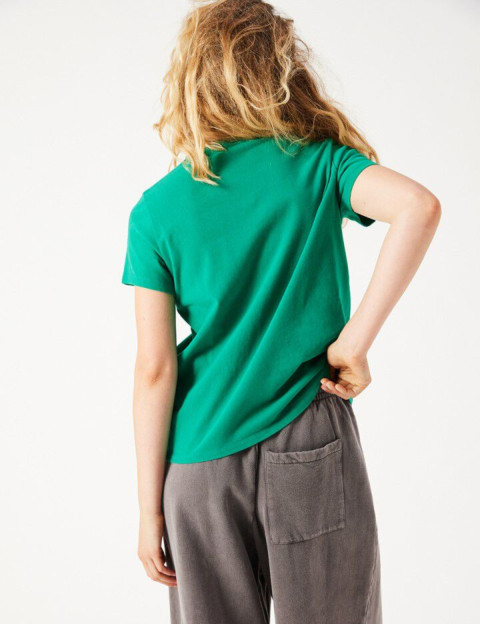American Vintage T-Shirt Femme Manches Courtes Ykobow Spiruline - 3