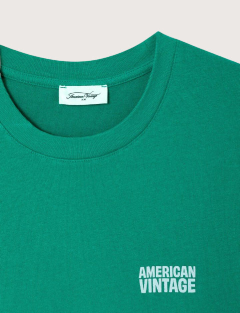 American Vintage T-Shirt Femme Manches Courtes Ykobow Spiruline - 6