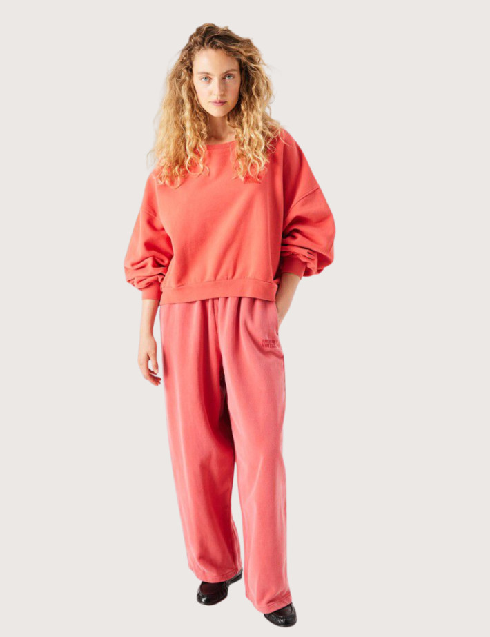 American Vintage Bas de Jogging Ample Femme Jitbay Vermillon Vintage - 2