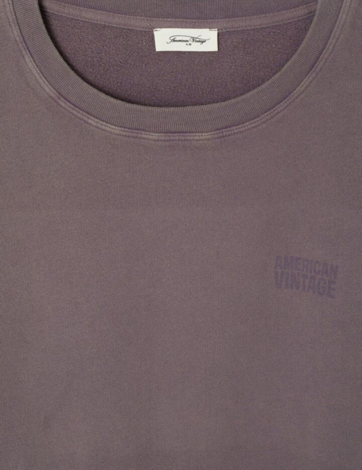 American Vintage Sweat Femme Col Rond Jitbay Cendre Vintage - 2